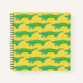 Green Gator Alligator Crocodile Reptile Notitieboek (Voorkant)