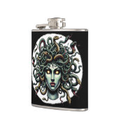 Green Gazing Medusa Hoofd vol slangen Heupfles (Links)