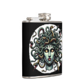 Green Gazing Medusa Hoofd vol slangen Heupfles (Rechts)