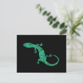Green Gecko Briefkaart (Staand voorkant)