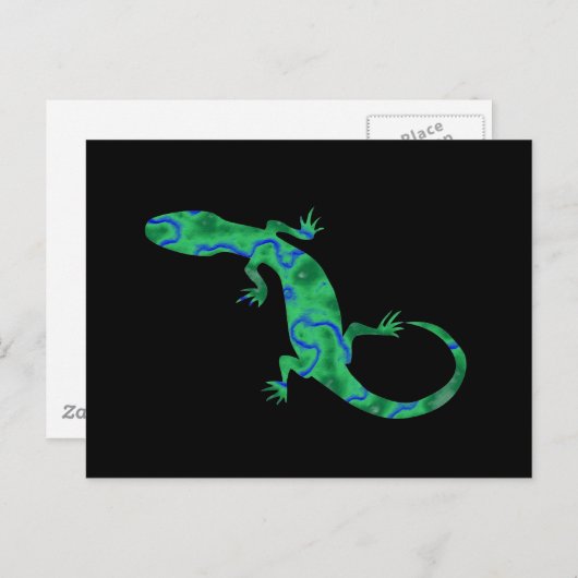 Green Gecko Briefkaart (Voorkant / Achterkant)