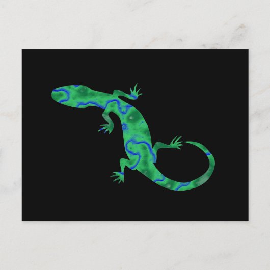 Green Gecko Briefkaart (Voorkant)