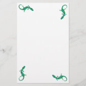 Green Gecko Briefpapier (Voorkant)