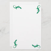 Green Gecko Briefpapier (Voorkant / Achterkant)