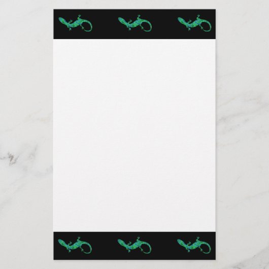 Green Gecko Briefpapier (Voorkant)