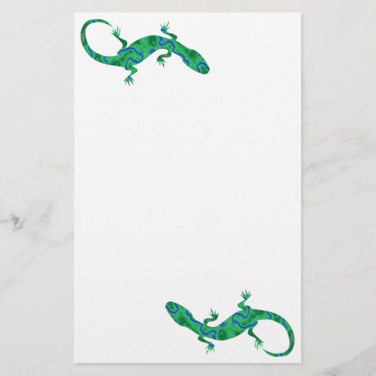Green Gecko Briefpapier (Voorkant)