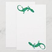 Green Gecko Briefpapier (Voorkant / Achterkant)