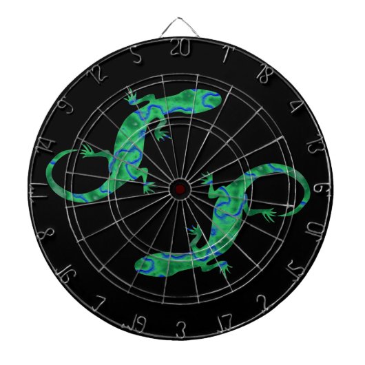 Green Gecko Dartbord (Voorkant)