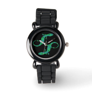 Green Gecko Horloge