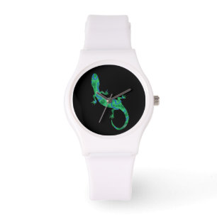 Green Gecko Horloge