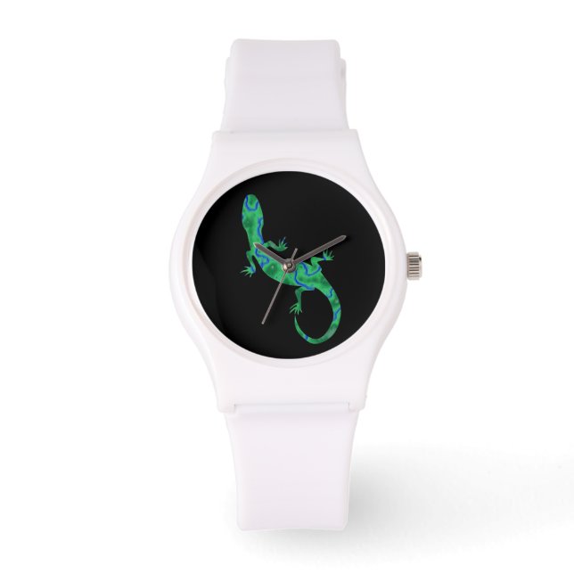 Green Gecko Horloge (Voorkant)