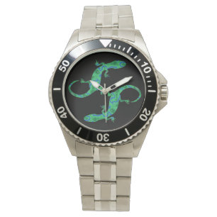 Green Gecko Horloge