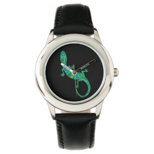 Green Gecko Horloge