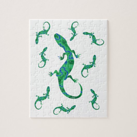 Green Gecko Legpuzzel (Verticaal)