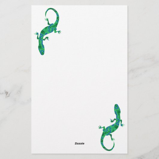 Green Gecko Magnetic Briefpapier (Achterkant)