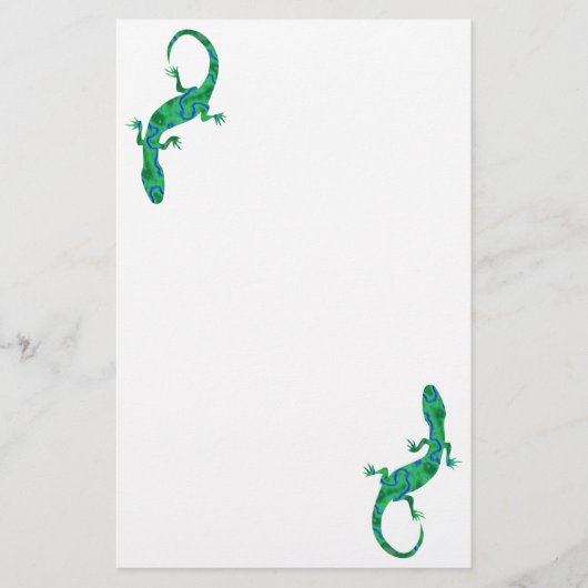 Green Gecko Magnetic Briefpapier (Voorkant)