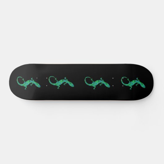 Green Gecko Persoonlijk Skateboard (Horizontaal)