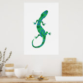 Green Gecko Poster (Keuken)