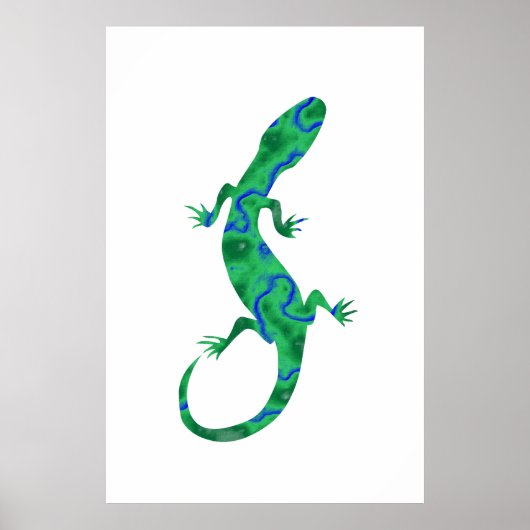 Green Gecko Poster (Voorkant)