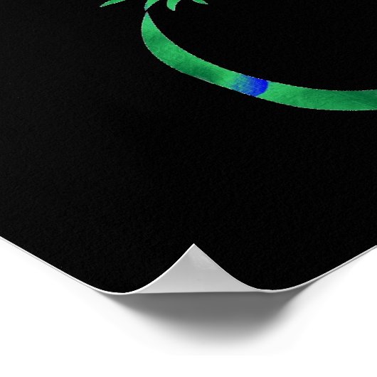 Green Gecko Poster (Hoek)