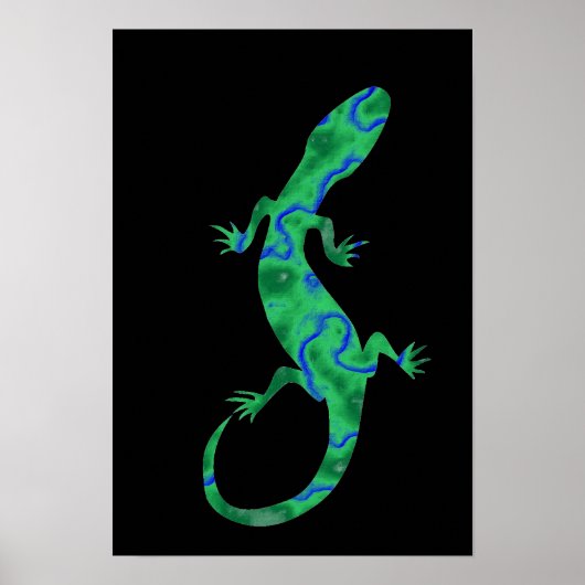 Green Gecko Poster (Voorkant)