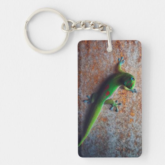 Green Gecko Sleutelhanger (Voorkant)