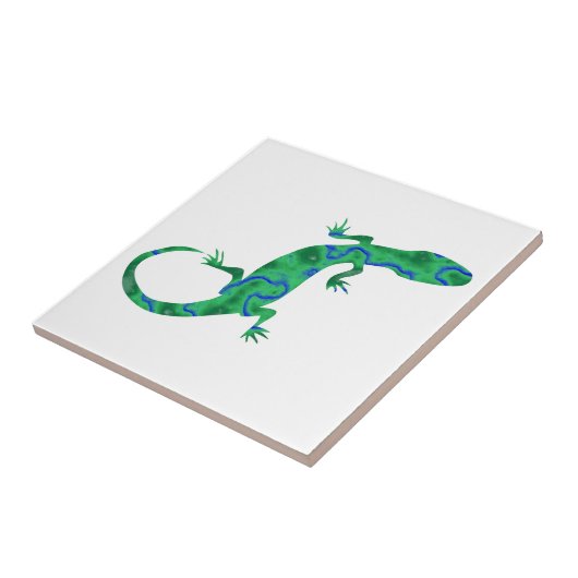 Green Gecko Tegeltje (Zijkant)