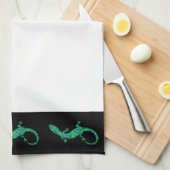 Green Gecko Theedoek (Quarter Fold)