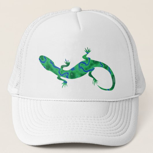 Green Gecko Trucker Pet (Voorkant)