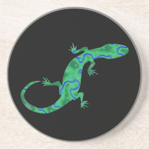 Green Gecko Zandsteen Onderzetter