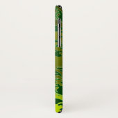 GREEN GEEL DAMASKMONOGRAM Case-Mate iPhone CASE (Achterkant/links)