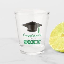 Green Gefeliciteerd College Afstuderen Shot Glas