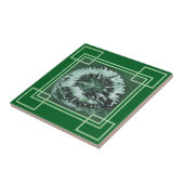 Green Gem Geometrics Tegeltje (Zijkant)