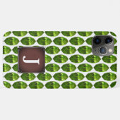 Green Gemstone iPhone case Marquise facette (Achterkant (horizontaal))