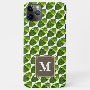 Green Gemstone iPhone case Marquise facette