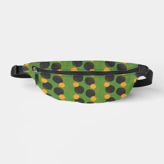 Green Geometric Fanny Pack Heuptasje (Voorkant)