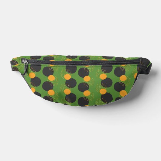 Green Geometric Fanny Pack Heuptasje (Liggend)