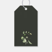 Green Geometric Gold Sip Sip Hooray Vrijgezellenfe Cadeaulabel (Achterkant)