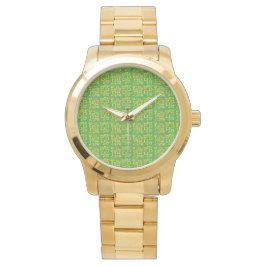 Green Geometric Horloge