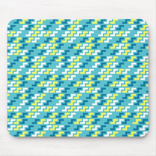 Green Geometric Pattern Mouse Pad Muismat (Voorkant)