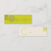 Green Geometric - Skinny Mini Visitekaartje (Voorkant / Achterkant)