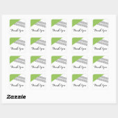 Green Geometric Stripe Dank u Stickers (Vel)