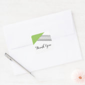 Green Geometric Stripe Dank u Stickers (Envelop)