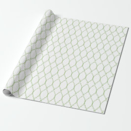 Green Geometric Wrapping Paper, Christmas Giftwrap Cadeaupapier