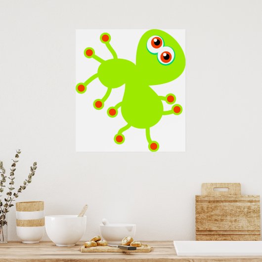 Green Germ Poster (Keuken)