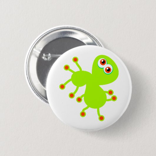 Green Germ Ronde Button 5,7 Cm (Voorkant /achterkant)