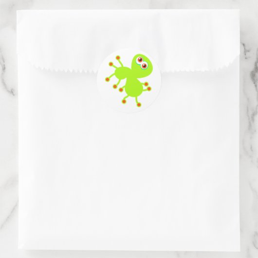 Green Germ Ronde Sticker (Tas)