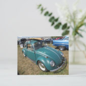 Green Germanic Sedan Briefkaart (Staand voorkant)