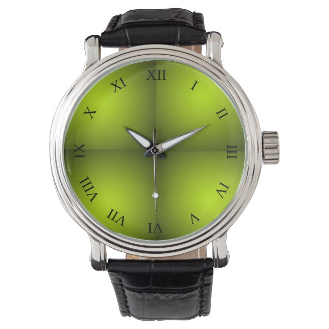 Green Ggloing Orb Horloge (Voorkant)