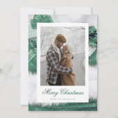 Green  Gift Snow-fotokerstkaarten Feestdagenkaart (Voorkant)